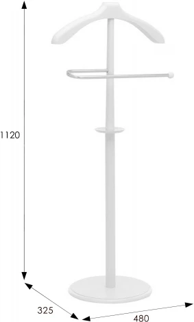Вешалка костюмная В 25Н белый от фабрики Mebelik