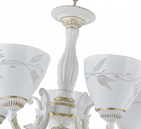 Подвесная люстра Arte Milano AM343659 343659/5 WT+G (220V, на цепи)