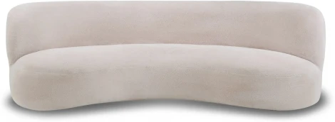 Диван Patti 2400 ОГОГО (арт.611667), (Мех/Белый)