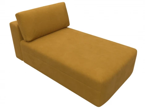 Модуль канапе Лига-060 НПБ (ЛДСП,Брус,Фанера,Велюр/Желтый) Лига Диванов 129564