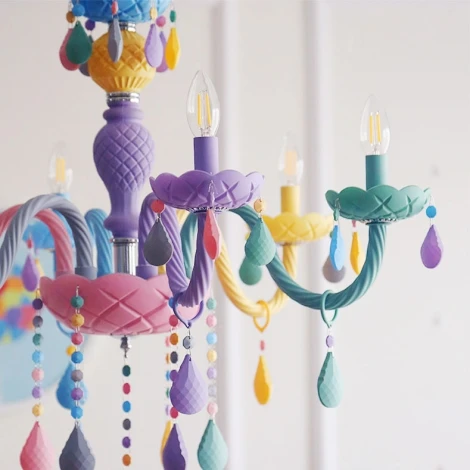 Подвесная люстра Rainbow D80 ImperiumLoft Rnb_01 (101982-26) (для детской, 220V, подвески, на цепи, подсвечник, свеча)