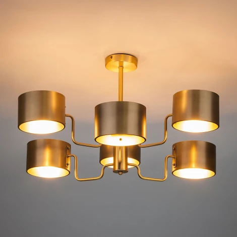 Потолочная люстра Wi-Fi Bogate's Pallada 293/6 (220V, управление смартфоном, голосовое управление, умный дом - Minimir Home, Алиса, Маруся, Салют)