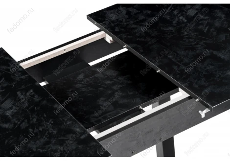 Стол Woodville Гюрен лофт черный / черный 459672