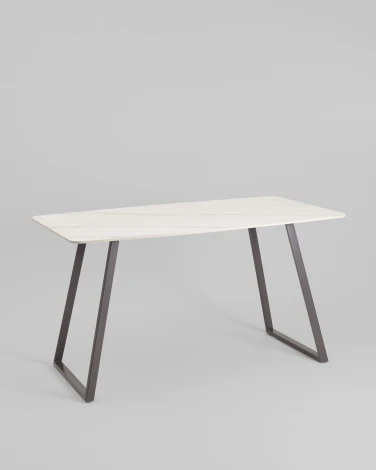 Стол обеденный Stool Group Vermont 140*80 см керамика белая ножки серые арт.УТ000040511