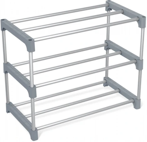 Полка для обуви SHT-SR6 черный/хром лак Sheffilton 8397890701