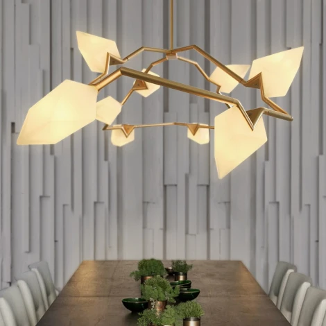 Потолочная люстра на штанге Seed L8 By ImperiumLoft Peach01 (220V)