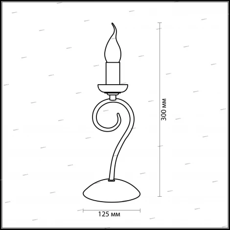 Интерьерная настольная лампа Odeon Light Sandia 1425/1T