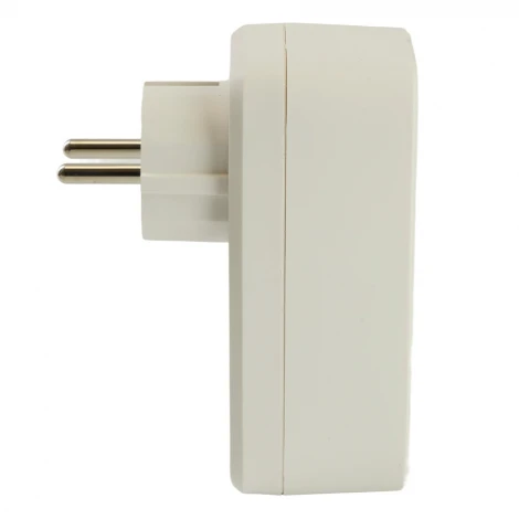 Сетевой фильтр одноместный с заземлением 2хUSB Type A+C (белый) Stekker Nova 50142