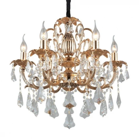 Подвесная люстра Omnilux Grosseto OML-77723-06 (220V, на цепи, подсвечник, свеча)