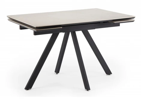 Кухонный стол Notta Вилли 120(180)х80 сarmen light grey / черный