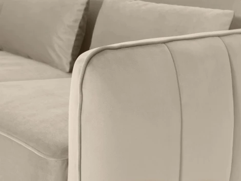 Диван Amsterdam двухместный ОГОГО (арт.701172), (Ткань/Бежевый)