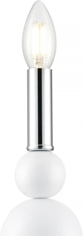 Бра Lumion Nana 8260/1W белый/хром, E14 1*40W 220V (свеча)