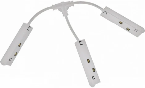 Коннектор питания Т-образный для магнитного шинопровода iLedex Vision48/22 T-TYPE POWER CONNECT 4822-WH