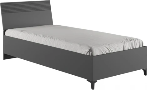 Кровать Woodville Ника 90х200 с основанием дсп эйхория QR-17 / графит арт.593608