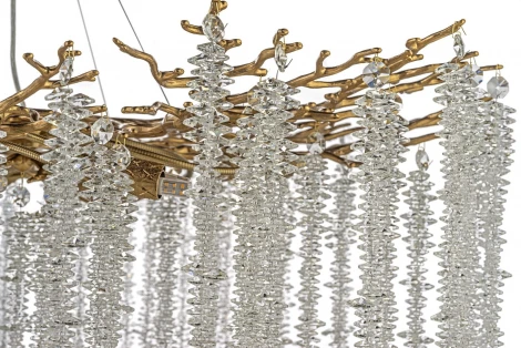 Подвесная люстра хрустальная Dio D`arte Tavenna Antigue Tavenna H 1.5.100.100 A (220V, на тросе)