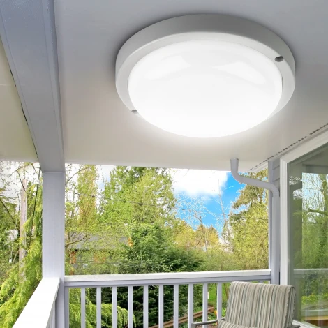 Настенно-потолочный светильник светодиодный ЭРА SPB-201-0-65K-015 (220V, круглые, IP65)