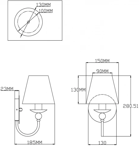 Бра Moderli Feels V2610-1W (220V)
