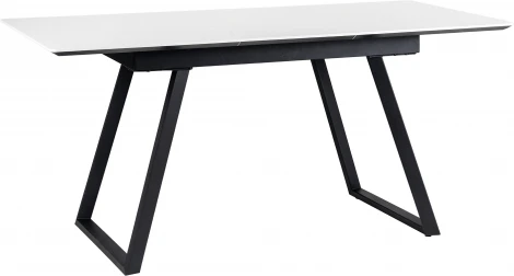 Стол R-Home Пеле раздвижной 120-160 Светлый мрамор/Бабочка