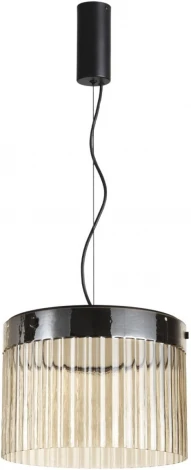 Подвесной светильник каскадный Odeon Light Pillari 5047/24L черный/светл.янтарный/металл/стекло LED 24W 4000К 2715Лм (220V, на проводе, круглые)