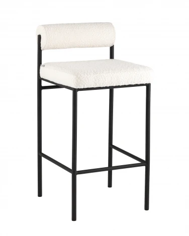 Стул полубарный Stool Group Балла букле молочный УТ000041907