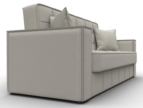 Диван-книжка Лига-068 (ДВП,Дерево/Пластик/Рогожка/Бежевый) Лига Диванов 129830