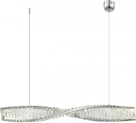Подвесной светильник ST Luce Elica SL6205.113.01 Хром/Прозрачный LED 1*21W 3000K (220V, на тросе)