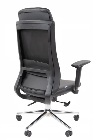 Офисное кресло Chairman 500LUX Россия экокожа черный 7184480