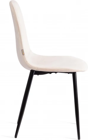 Стул BREEZE (mod. JSC-58) / 2 шт. в упаковке Tetchair (Велюр,Металл /Бежевый) арт.24475