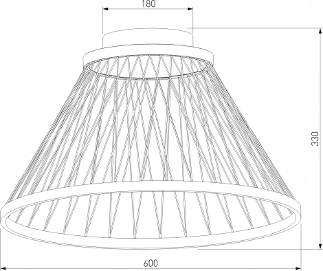 Потолочный светильник круглый Eurosvet Cesta 40019/1 LED коричневый (220V, круглые)