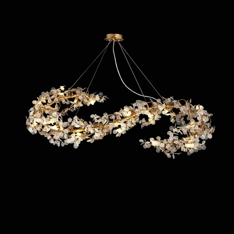 Подвесной светильник (люстра) Caramelly E L160 ImperiumLoft Caramelly01 (194943-23) (220V, на тросе, лепестки, ветки)