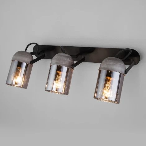 Спот Eurosvet Mars 20122/3 черный/тертый серый