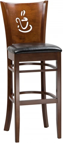 Стул барный JERRY BAR (шоколад, чёрный)