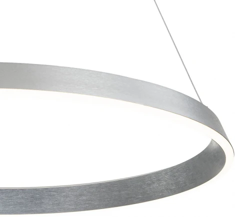 Подвесной светильник 14019/1P Silver Indigo Orta V000091L (регулировка яркости, LED, 220V, пульт управления, на тросе, кольцо)