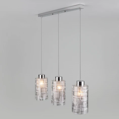 Подвесной светильник Eurosvet 50002 50002/3 хром (220V, на проводе, круглые)