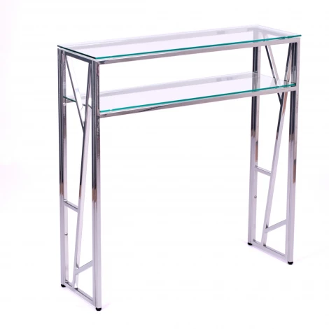 Консольный стол AllConsoles 1094-CS clear серебряный