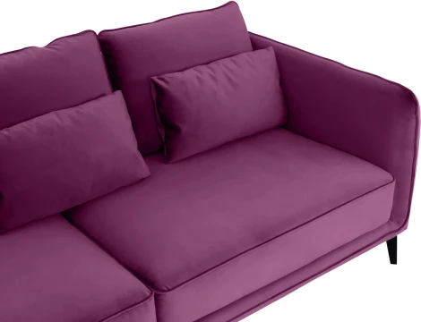 Диван Amsterdam трехместный ОГОГО (арт.342357), (Ткань/Фиолетовый)