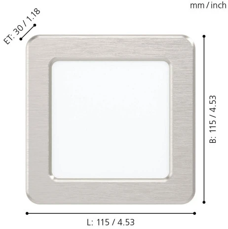 Встраиваемый точечный светильник Eglo Fueva 5 99167 (LED, 220V)