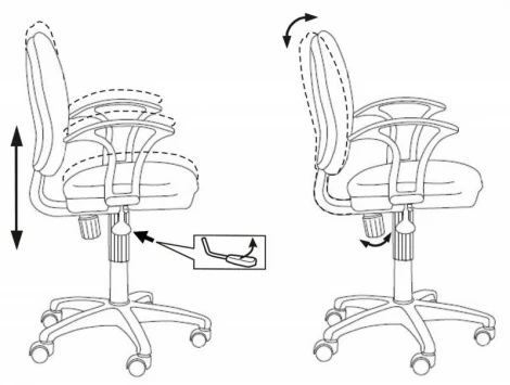 Кресло Бюрократ Ch-725AXSN черный крестовина пластик