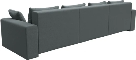 Диван прямой Майами Long (Серый/Рогожка) Лига Диванов арт.122678