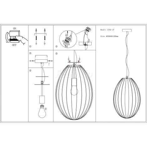 Подвесной светильник Favourite Ovum 2182-1P