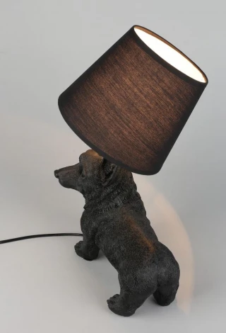 Интерьерная настольная лампа Omnilux Banari OML-16304-01 (220V, выключатель, собака)