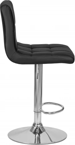 Стул барный DOBRIN CANDY (черный) 5006-LM CANDY, цвет сиденья черный, основания хром