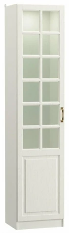 Витрина Mobi Ливерпуль белый / ясень ваниль 357761