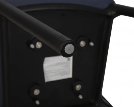 Набор 4 шт стул обеденный DOBRIN ADAM (черный/серо-голубой)