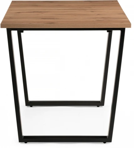 Стол раскладной Notta Лота Лофт 120 25 мм черный матовый / дуб делано темный 489638