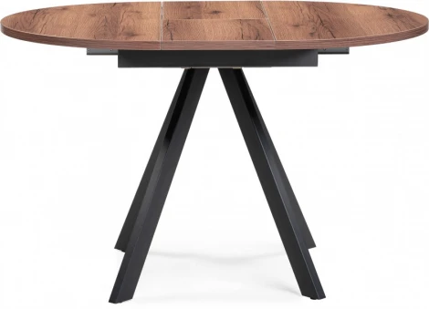 Стол Трейси 90 (Трейси 90(120)х90х75 дуб делано темный / черный) Notta арт.533166