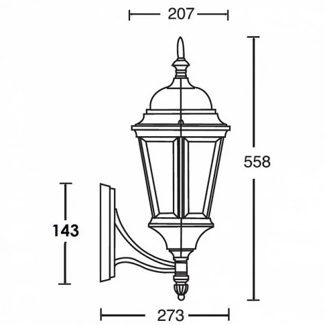 Настенный фонарь уличный Oasis Light 91401L Gb (220V, IP44)