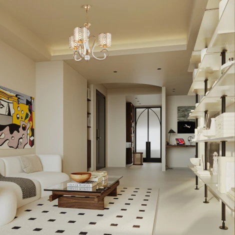 Подвесная люстра Arte Milano Florentia-1237 301237/3 Wh/Gd (220V, на цепи)