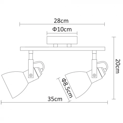 Спот Arte Lamp Tulip A9581AP-2AB