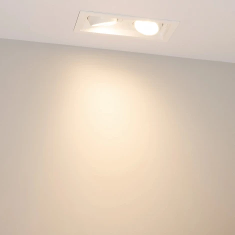 Встраиваемый светильник светодиодный MS-VORTEX-BUILT-S170x90-2x12W Warm3000 (WH-WH, 40 deg, 230V) (Arlight, IP20 Металл) 057761